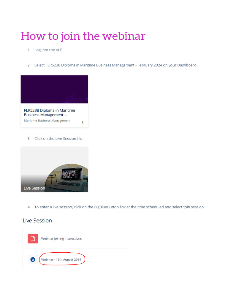 Join FLR5238 Webinar Instructions | PDF