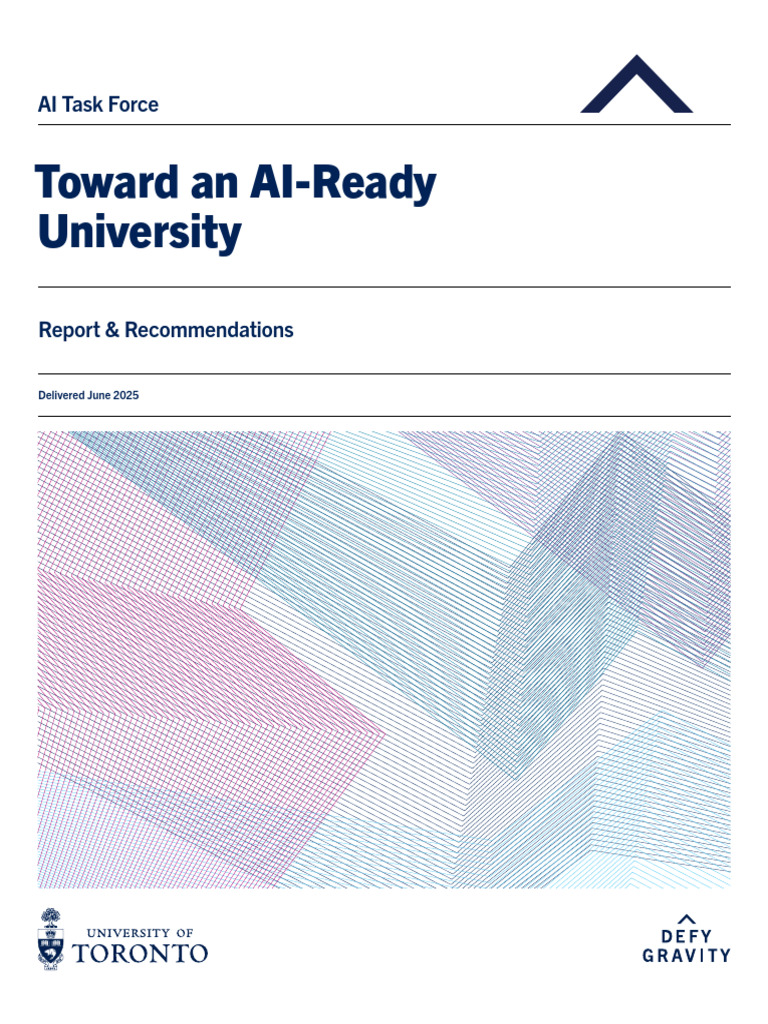U of T AI Task Force Recommendations | PDF | Artificial Intelligence ...
