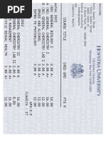 University Transcript Template | PDF