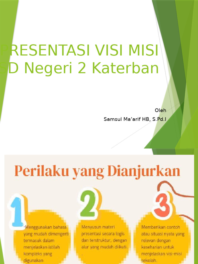 Presentasi Visi Misi Pak Samsul | PDF