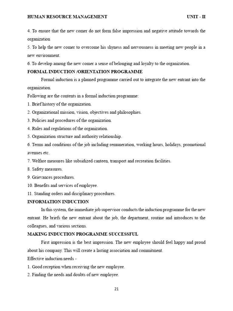 Effective Induction and Training Strategies | PDF | Employment | Human ...
