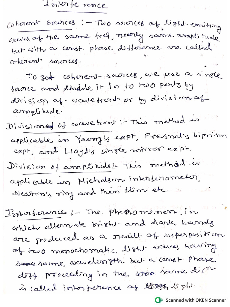 Interference Optics Mid End Pdf
