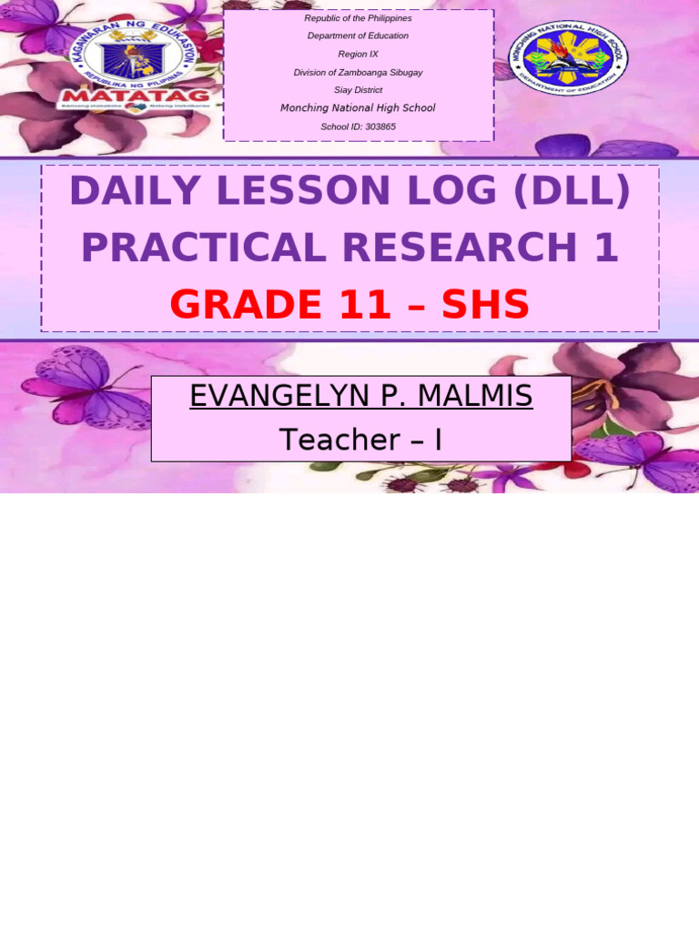 Daily Lesson Log: Practical Research 1 | PDF