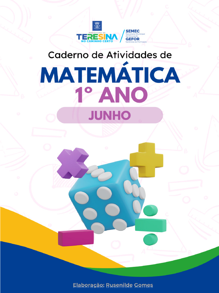 Caderno de Atividades: Matemática 1º Ano | PDF