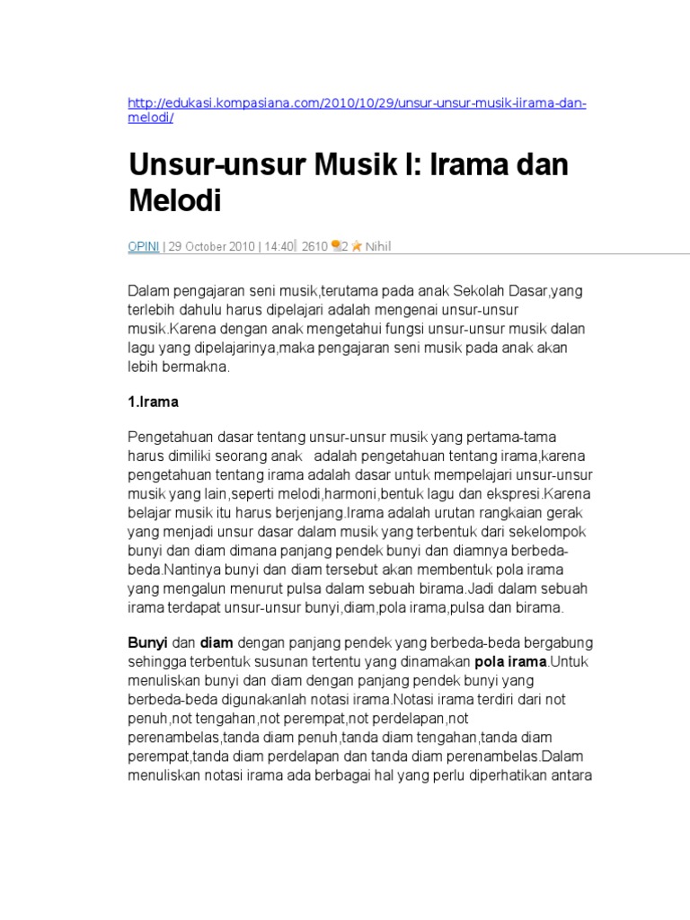 Unsur Musik Pdf