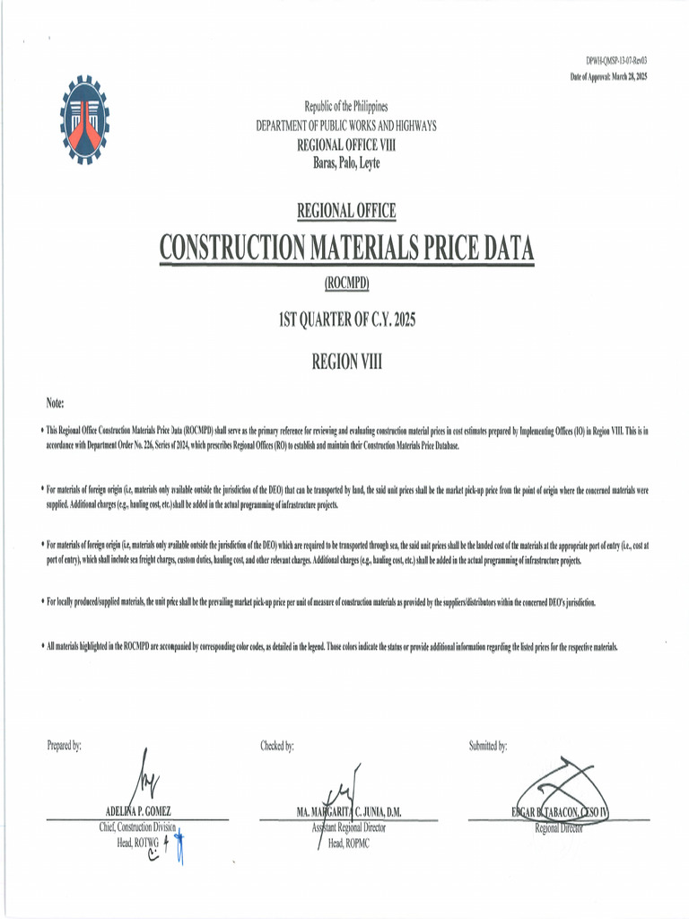 1st QTR CY 2025 CMPD | PDF