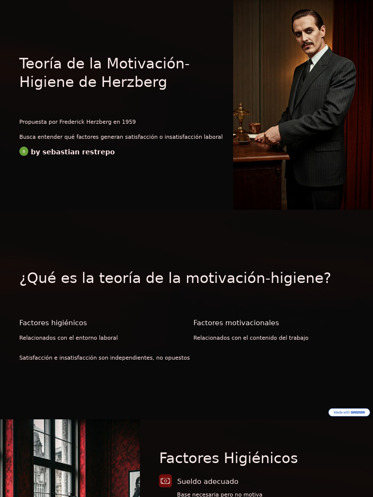 Teoría de Motivación-Higiene de Herzberg | PDF