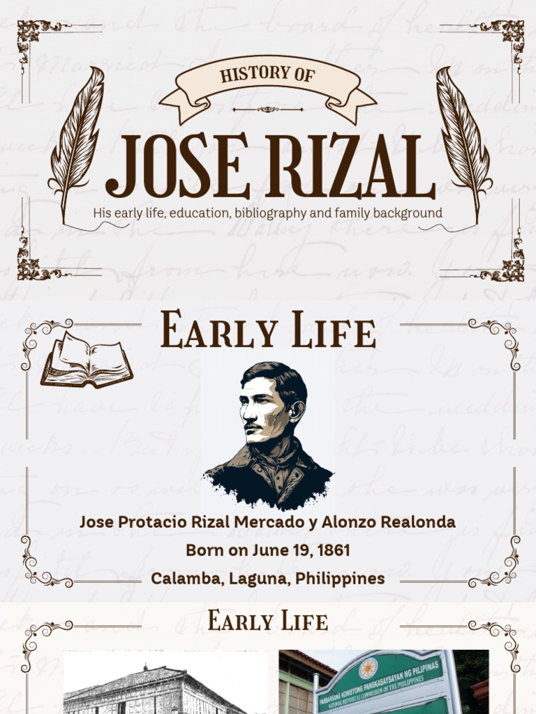 Jose Rizal: Life, Education, and Legacy | PDF