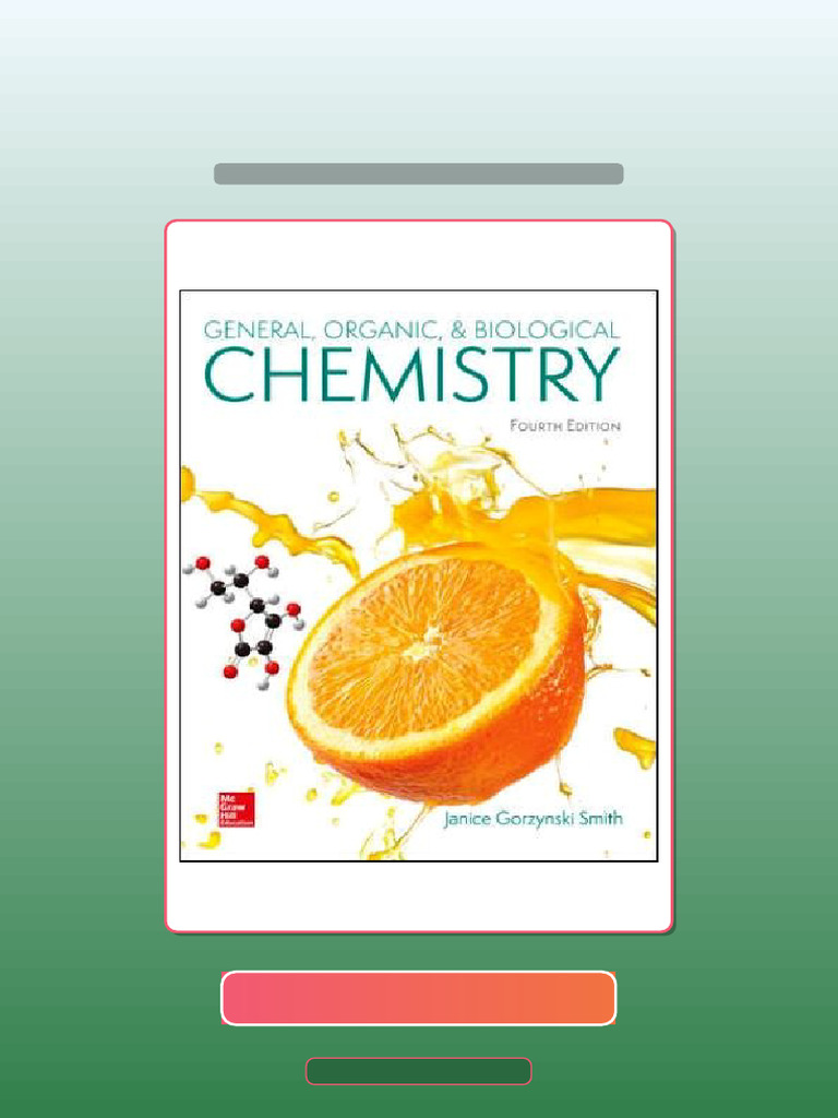 General Organic and Biological Chemistry 4th Edition Janice Smith Ebook ...
