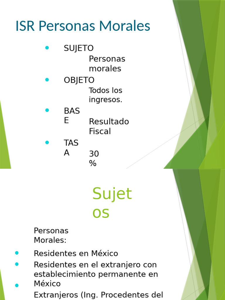 Impuesto Sobre La Renta Personas Morales | PDF | Impuesto sobre la ...