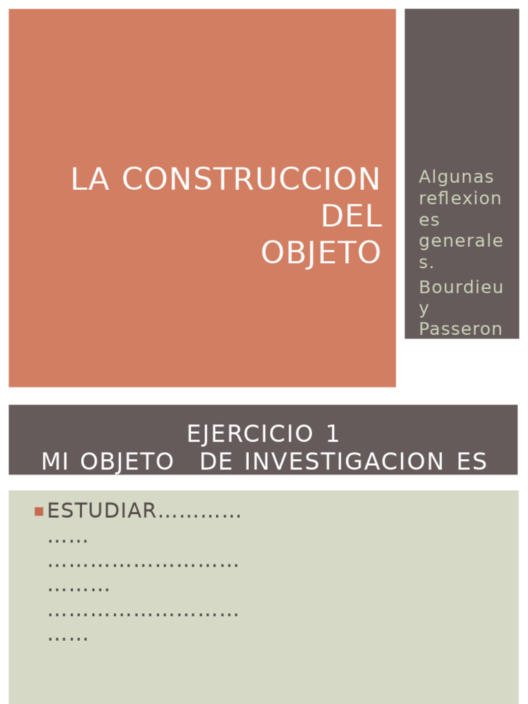 Construcción del Objeto Científico en Sociología | PDF | Turismo | Teoría