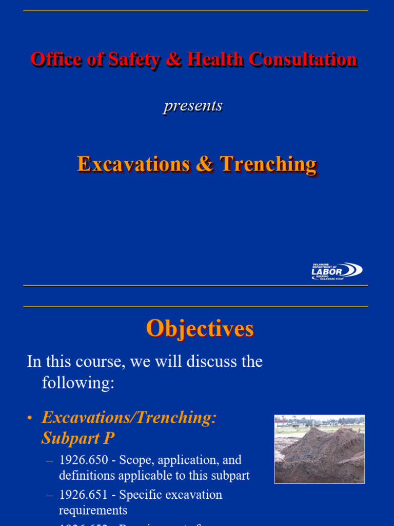 OSHA Excavation and Trenching Safety | PDF | Trench | Clay