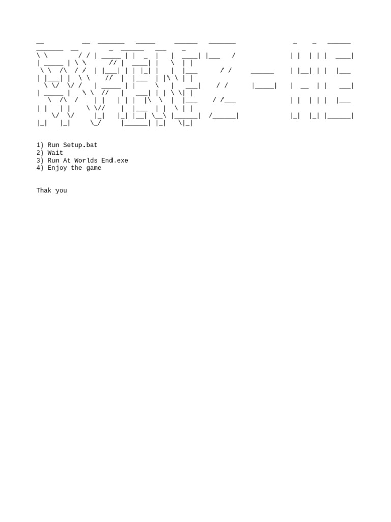 Game Setup Instructions for Players | PDF