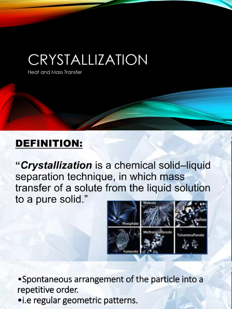 Crystallization Problems in Heat Transfer | PDF