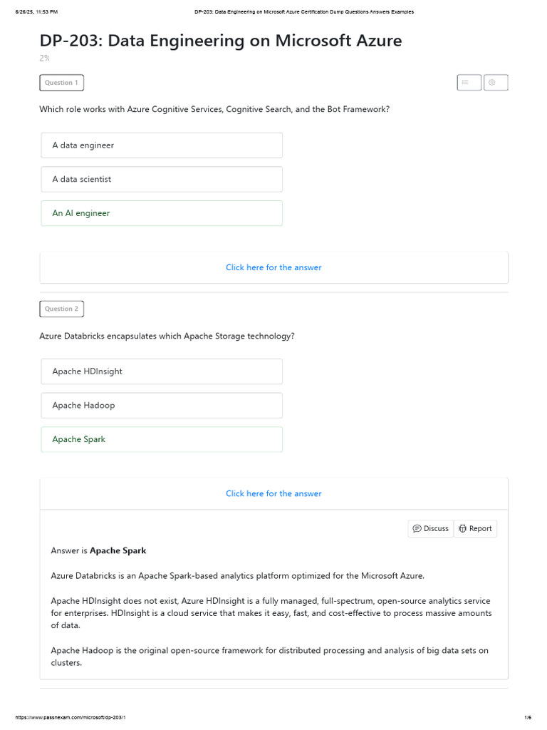 DP-203_ Data Engineering on Microsoft Azure Certification Dump ...