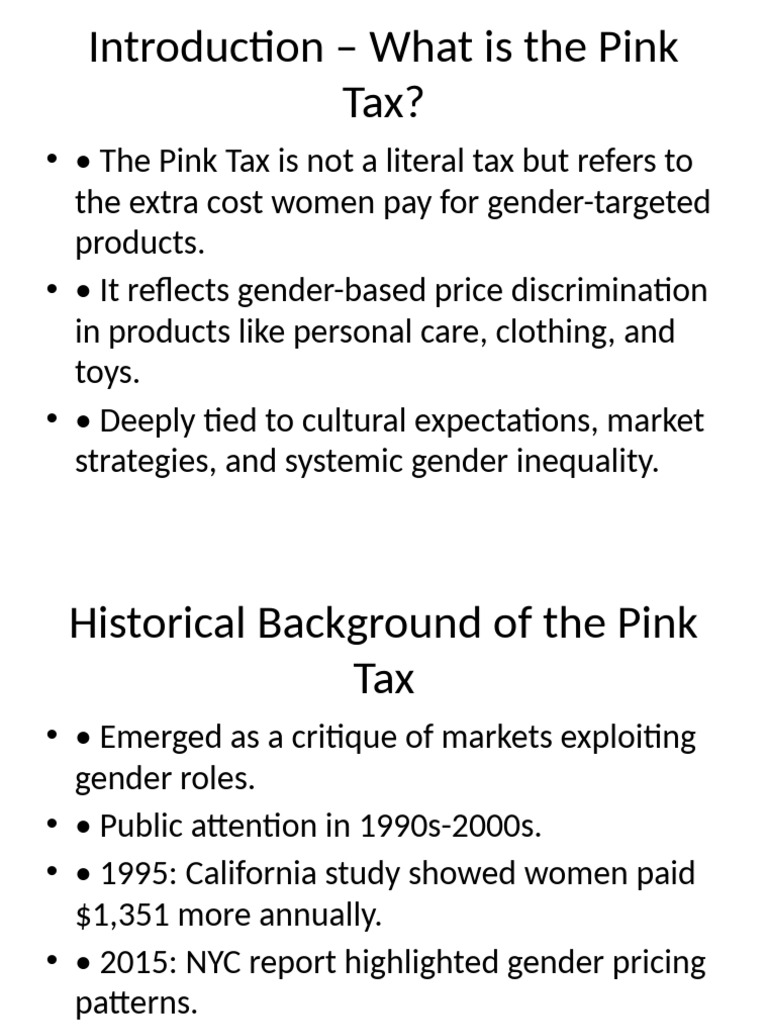 Understanding the Pink Tax Impact | PDF | Gender Studies | Gender Equality