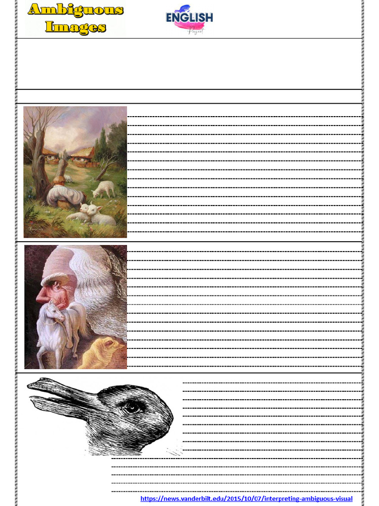 Exploring Ambiguous Images and Perception | PDF