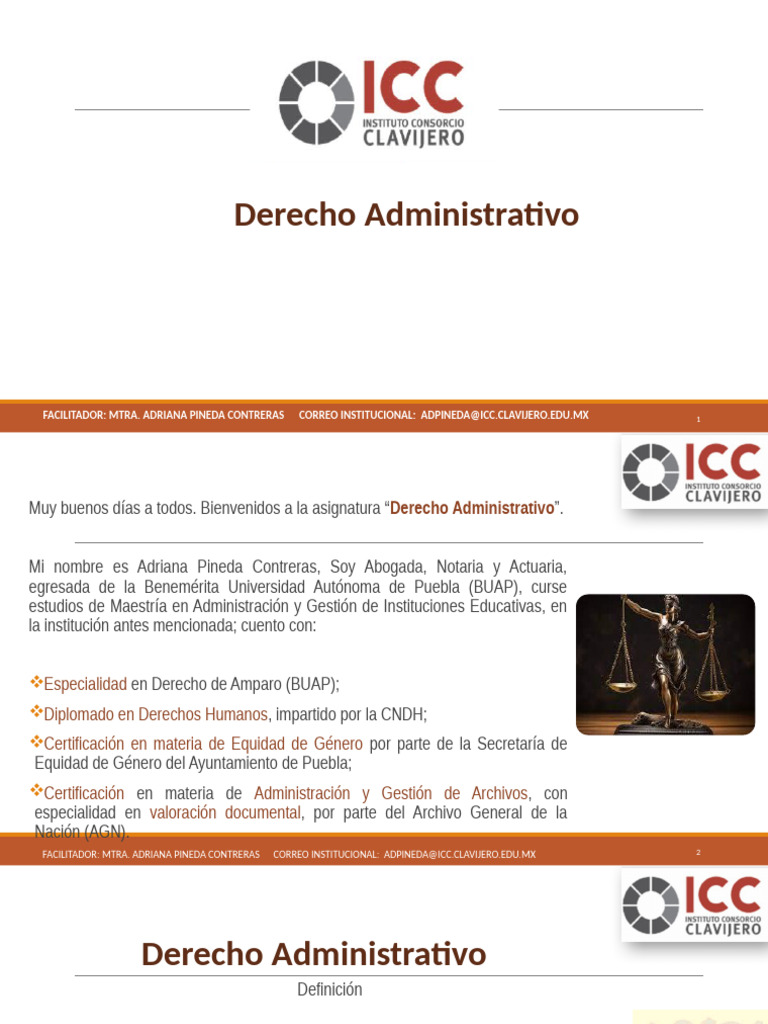 Introducción al Derecho Administrativo 2025 | PDF | Ley administrativa ...
