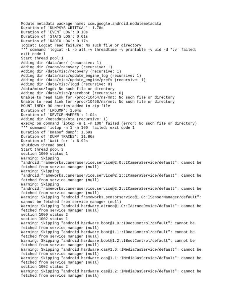Buds 2 Dumpstate Log Analysis | PDF | Software Development | Software ...