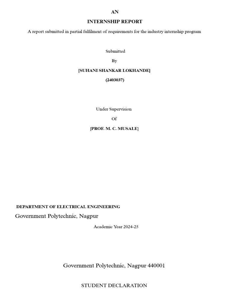 My Final Intern Report - Docx - 20250702 - 204728 - 0000 | PDF ...