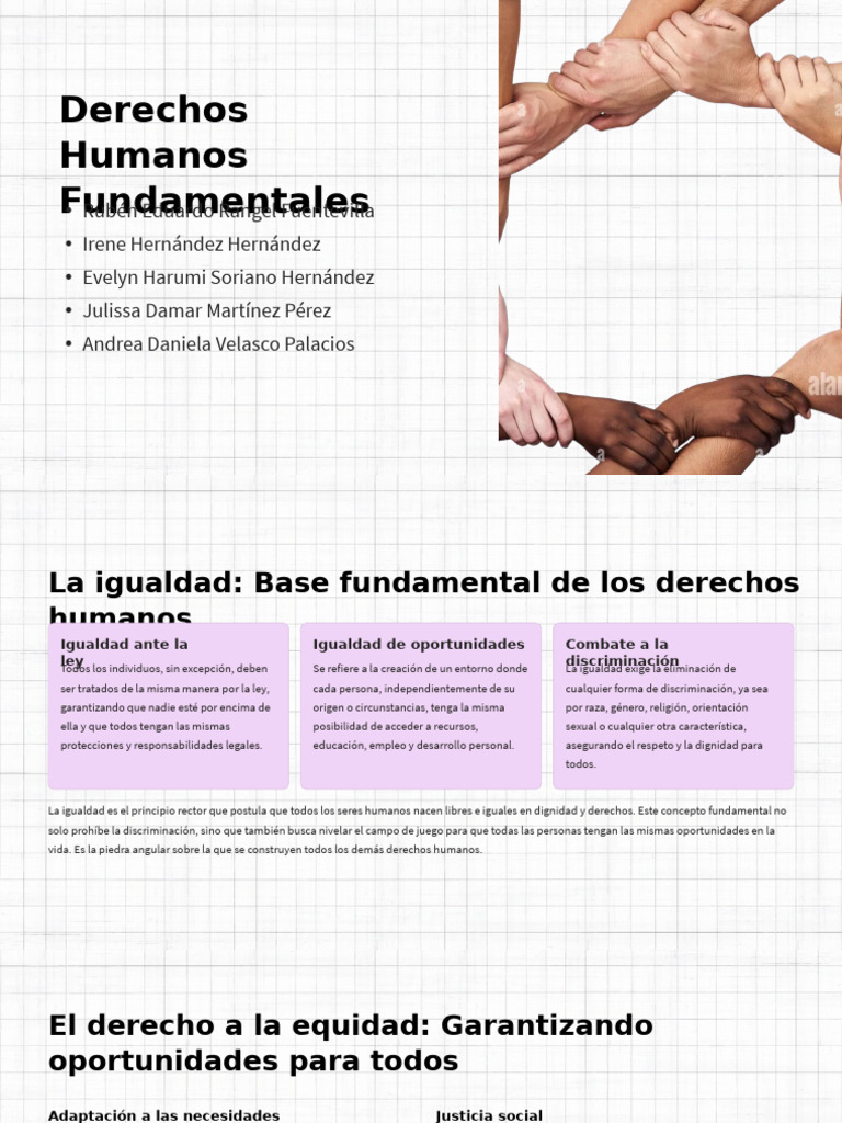 Derechos Humanos: Igualdad y Justicia Social | PDF | Igualdad social ...