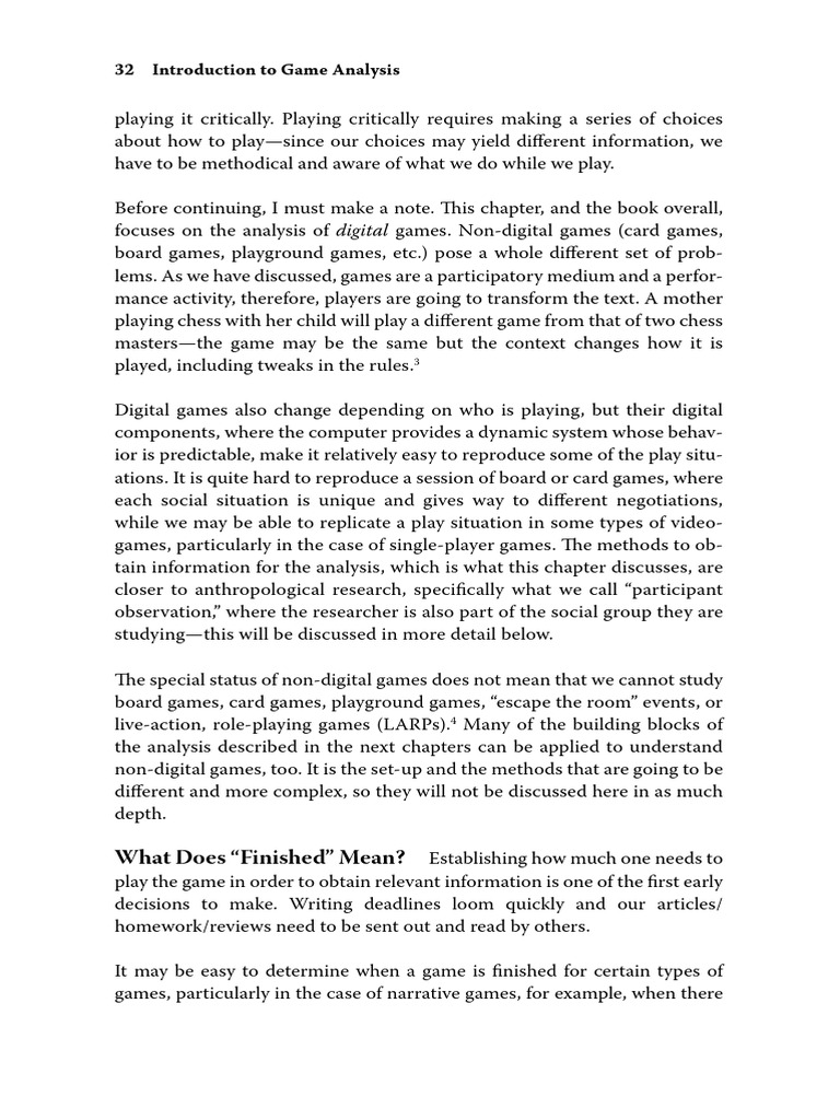 Introduction Game Analysis 3rd (051 100) | PDF | Cheating In Video ...