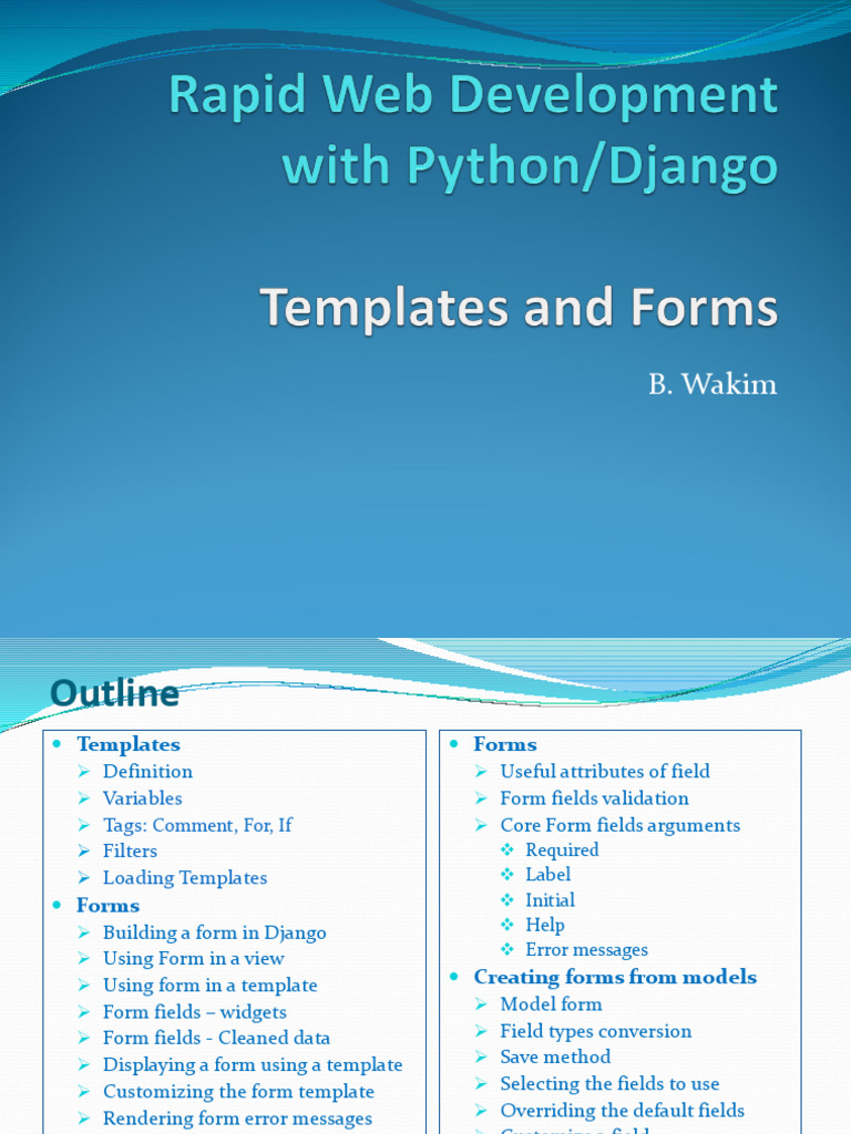 Django Template Date Formatting Guide | PDF | Html | Parameter ...