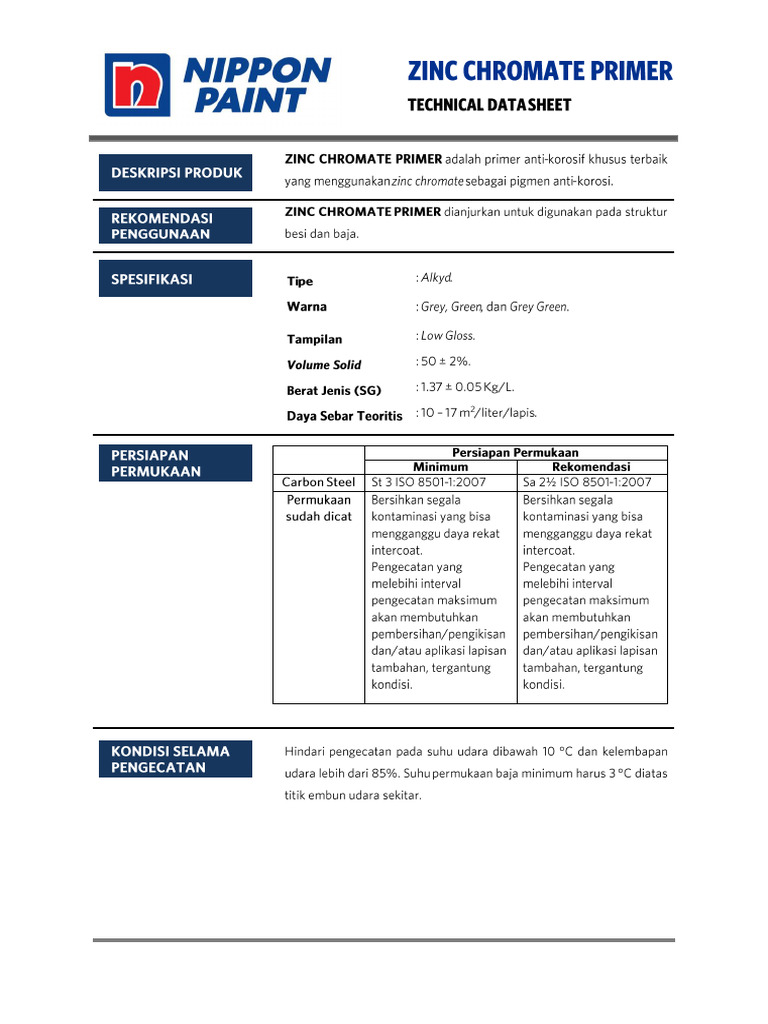 Zinc Chromate Primer Specifications | PDF