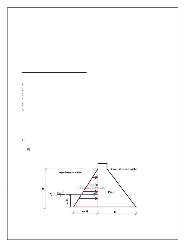 Gravity Dams: Design and Forces | PDF | Dam | Soil Mechanics