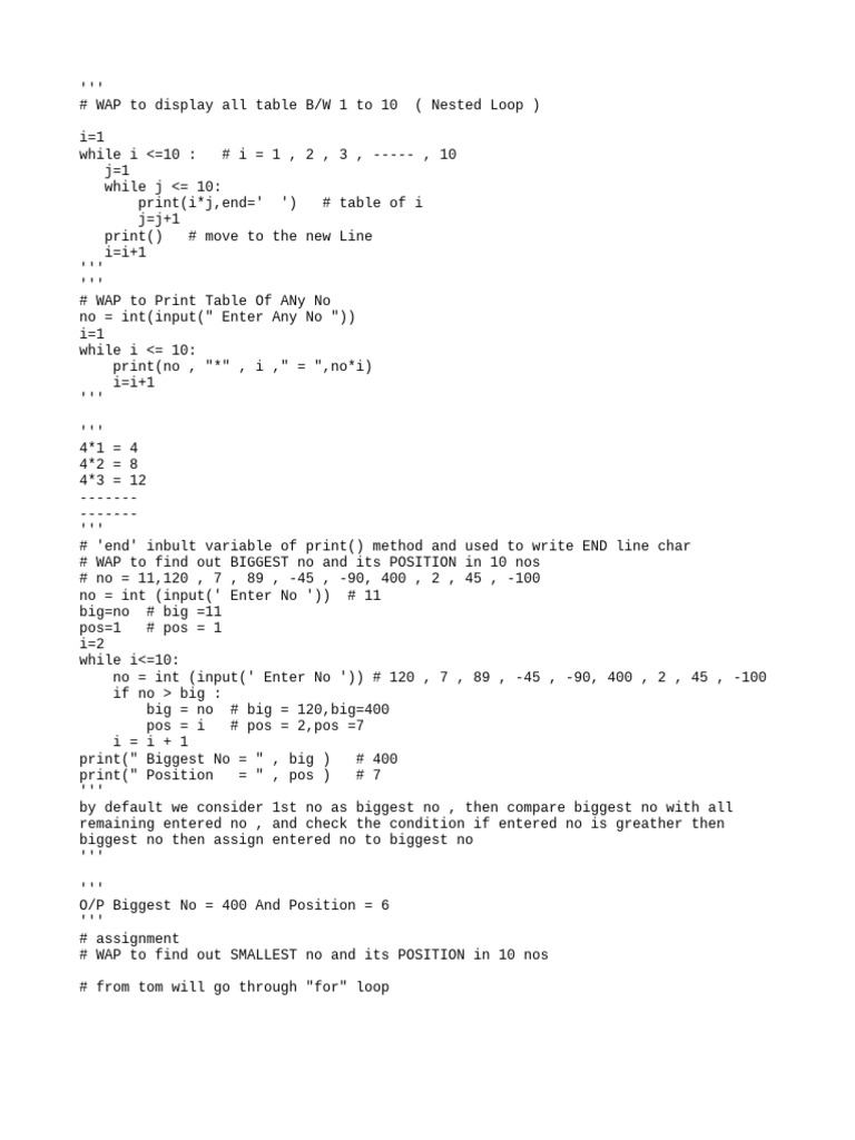 Python Programs for Number Operations | PDF