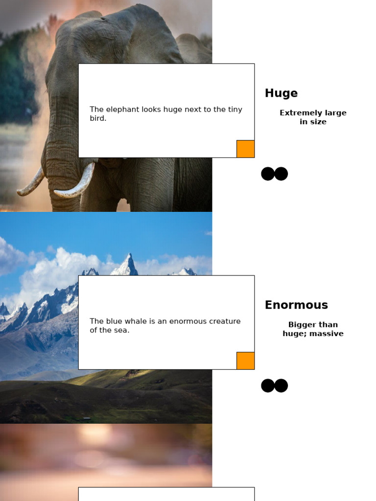 Descriptive Words for Size and Nature | PDF | Coast | Earth Sciences