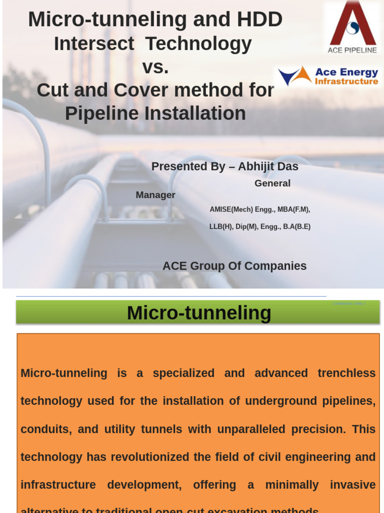 Microtunneling vs HDD for Pipelines | PDF | Tunnel