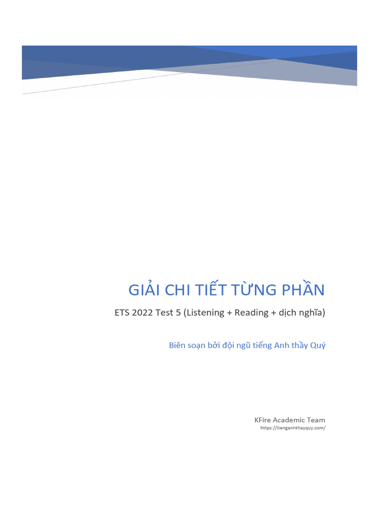 LC Test 5 ETS 2022 | PDF