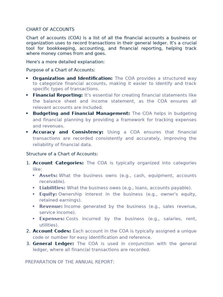 Uganda Chart of Accounts 2024 Overview | PDF | Expense | Financial ...