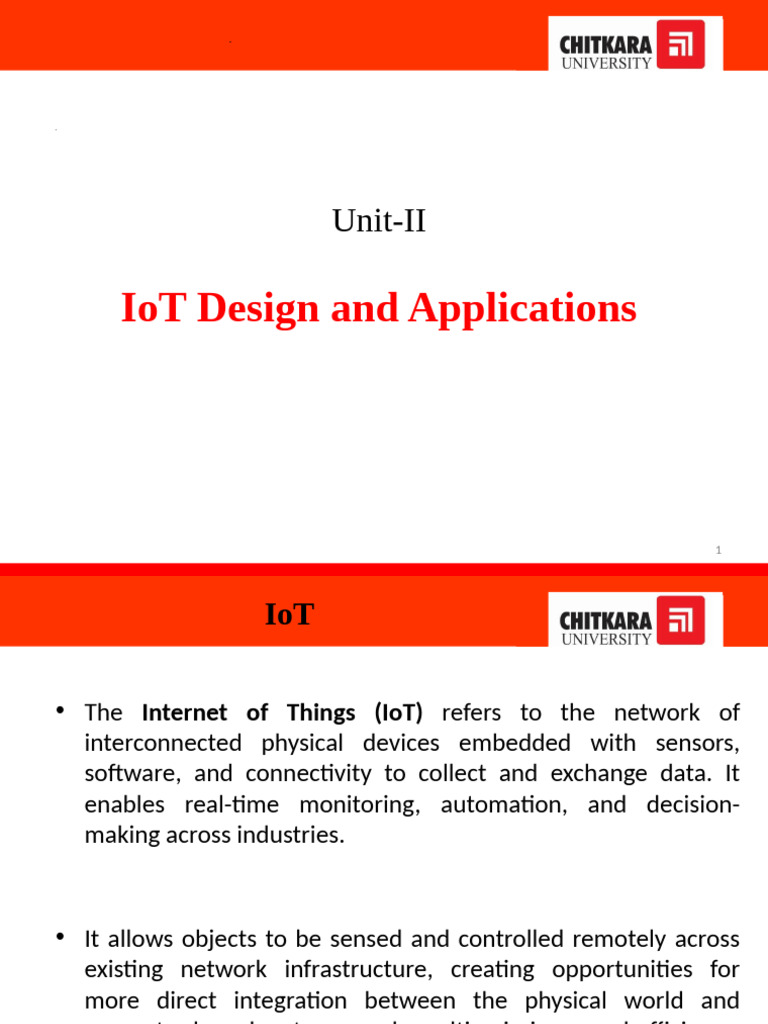 IoT Design: Components and Protocols | PDF | Internet Of Things ...