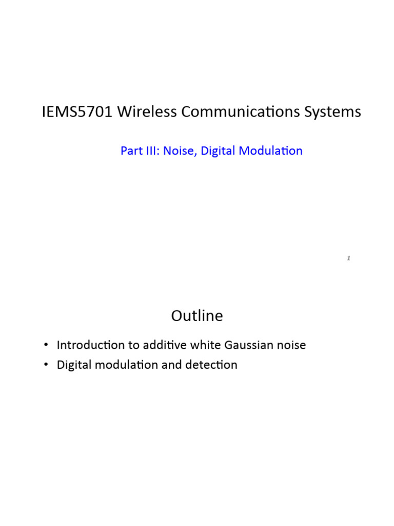 Lecture3 - Digital Modulation - 2022 | PDF | Normal Distribution ...