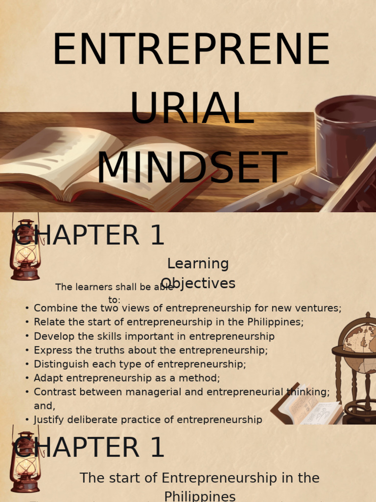 Entrepreneurial Mindset-Chapter 1 | PDF | Entrepreneurship | Cognition