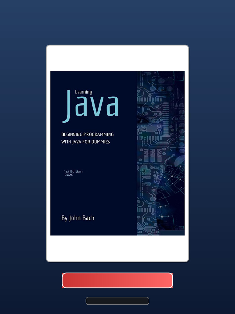 Learning Java Beginning Programming With Java For Dummies Bach Digital ...