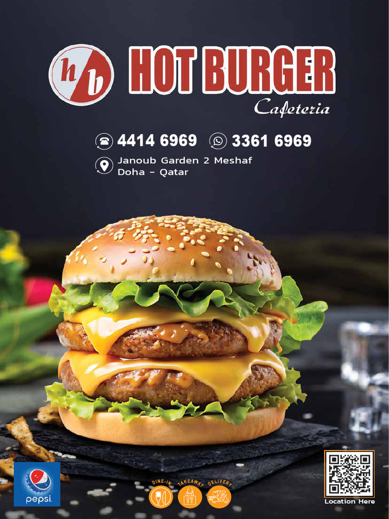 Hot Burger Menu at Ezdan Oasis | PDF | Milkshake | Cuisine