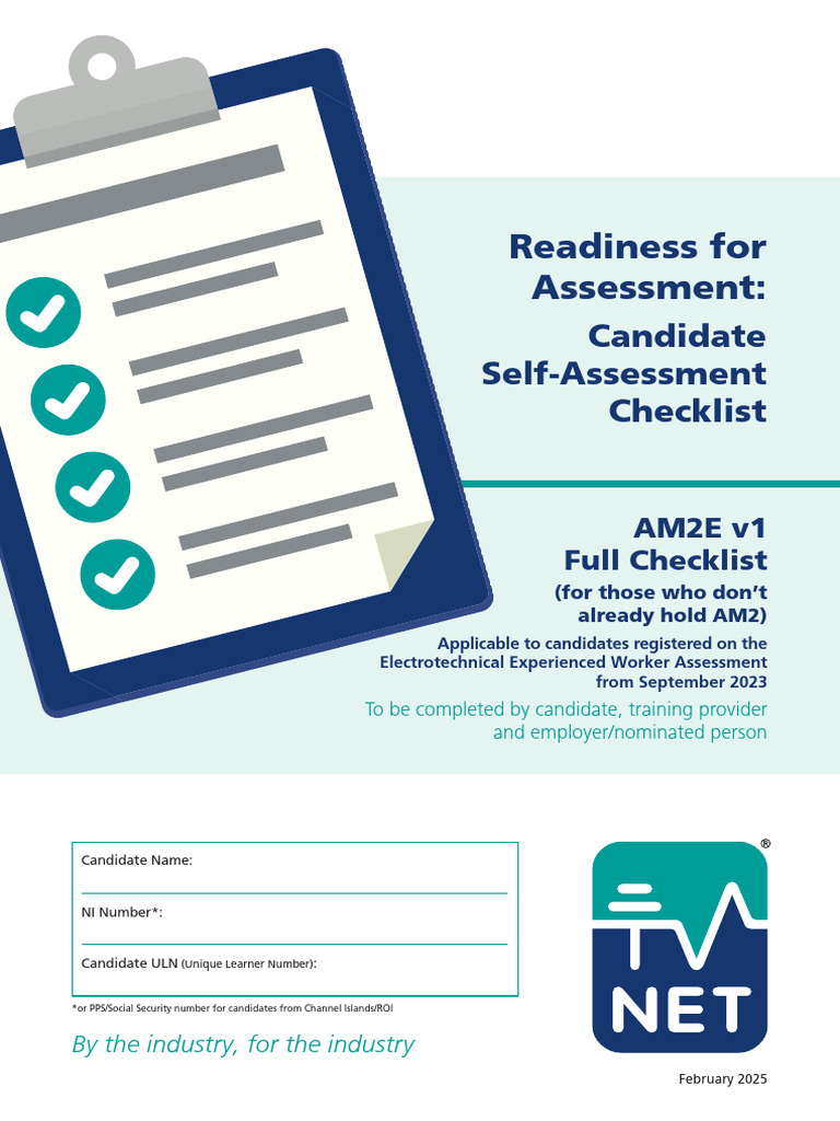 AM2E Preparation Checklist for Candidates | PDF | Electrician ...