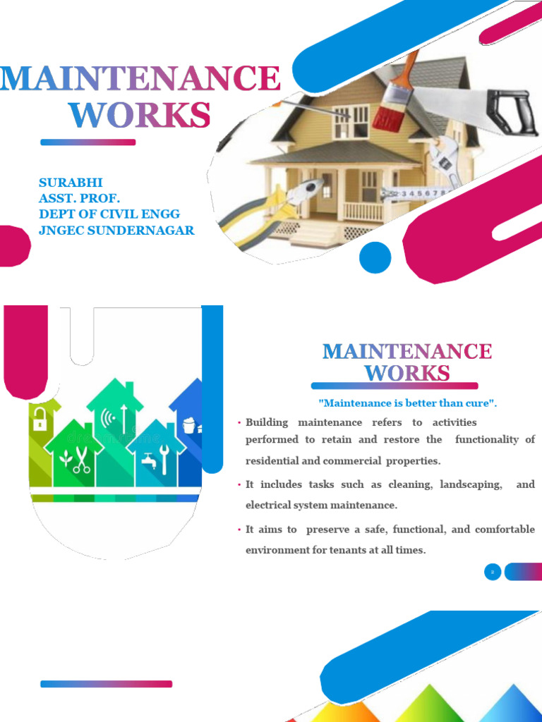 Building Maintenance Specifications Guide | PDF | Specification ...
