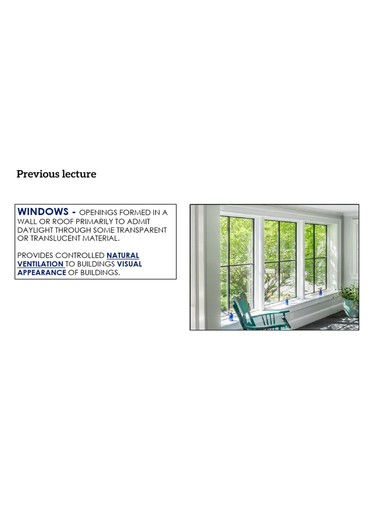 Understanding Roofs and Windows in Buildings | PDF | Roof ...