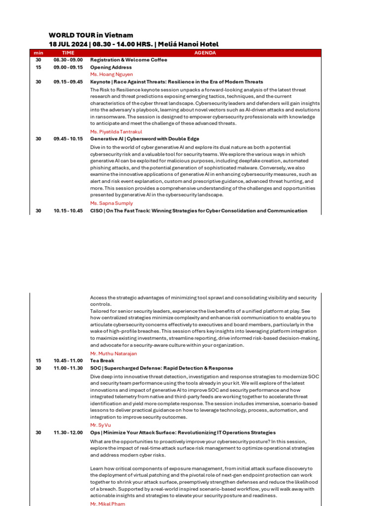 Vietnam Cybersecurity Agenda 2024 | PDF | Computer Security | Security