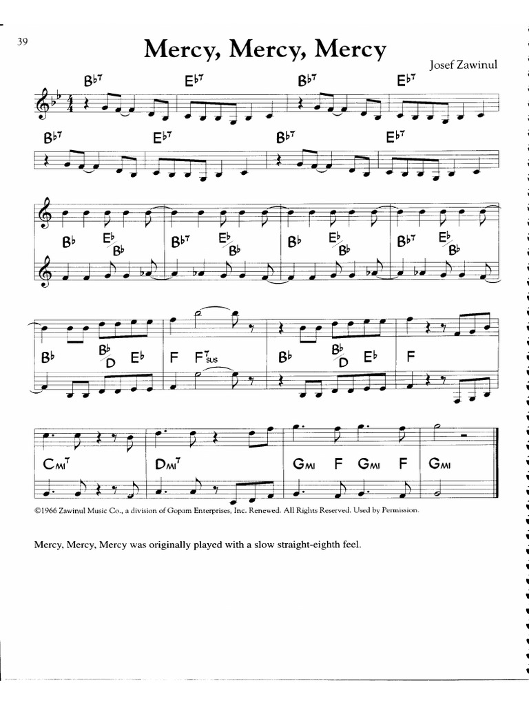 Mercy, Mercy, Mercy | PDF