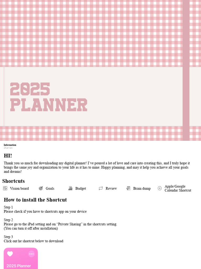 2025 Digital Planner for Organization | PDF | Apple Inc.