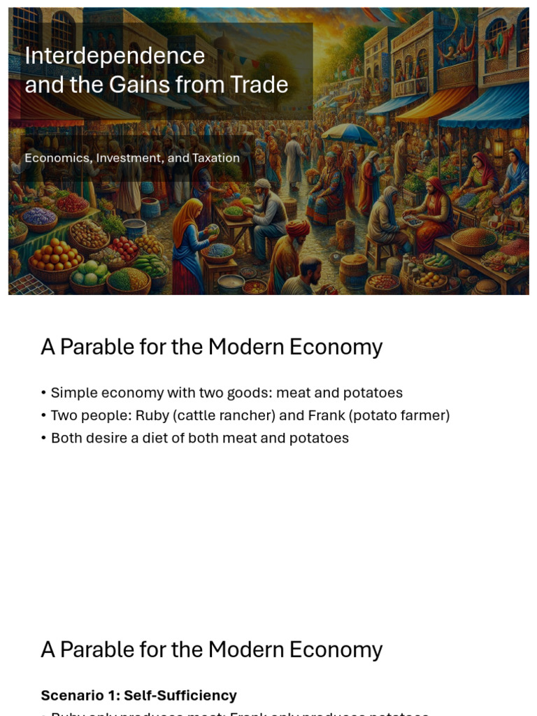 Gains from Trade and Comparative Advantage | PDF | Comparative ...