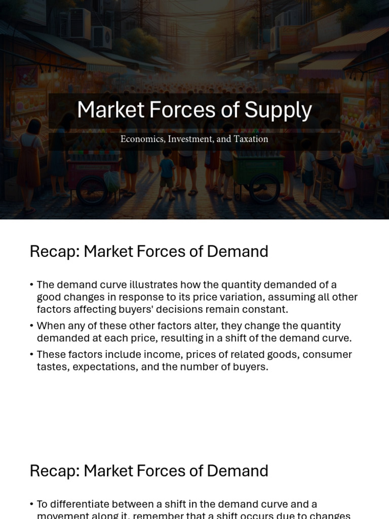 Understanding Market Supply Dynamics | PDF | Economic Equilibrium | Demand