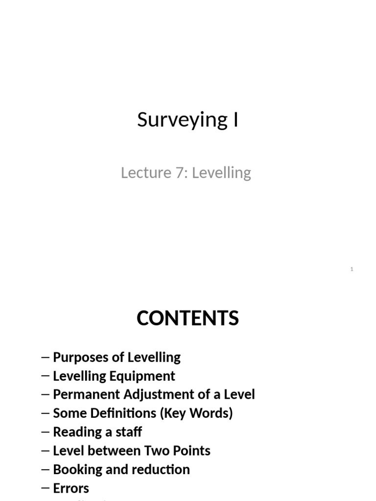 Levelling Techniques in Surveying | PDF | Optical Devices | Optics