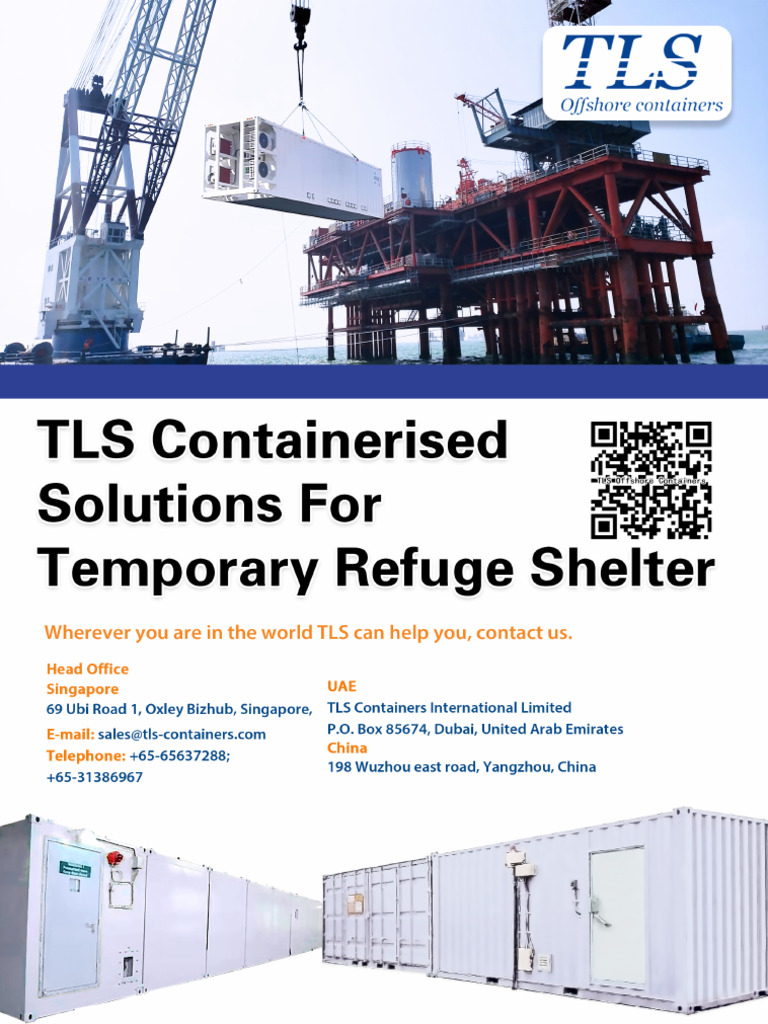 Tls Containerized Temporary Refuge Shelter Solution 1 | PDF