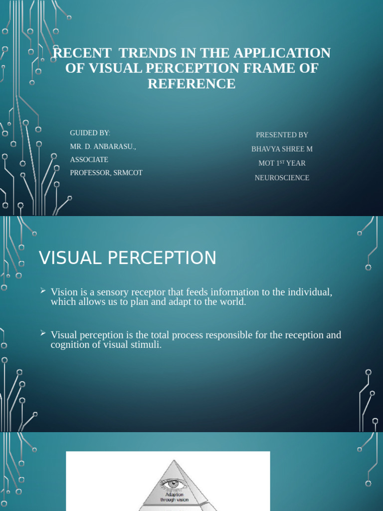 Trends in Visual Perception Applications | PDF | Autism | Perception